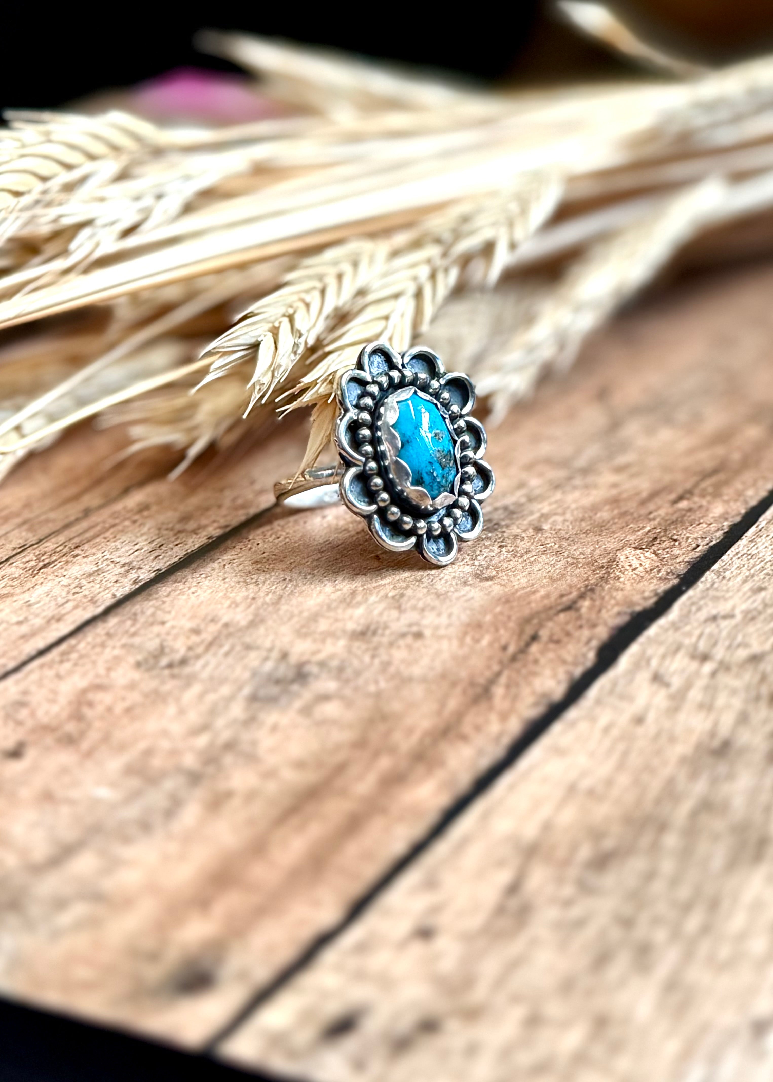 Bluebonnet Bloom Ring ( Size 8.25)