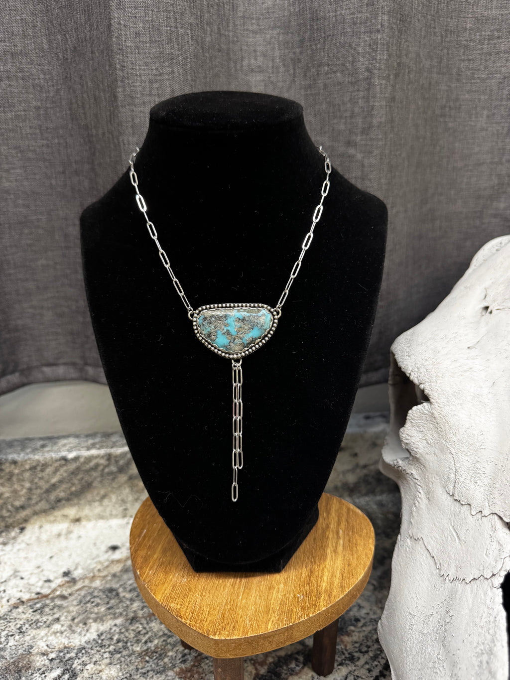 Turquoise Bolo Choker Necklace