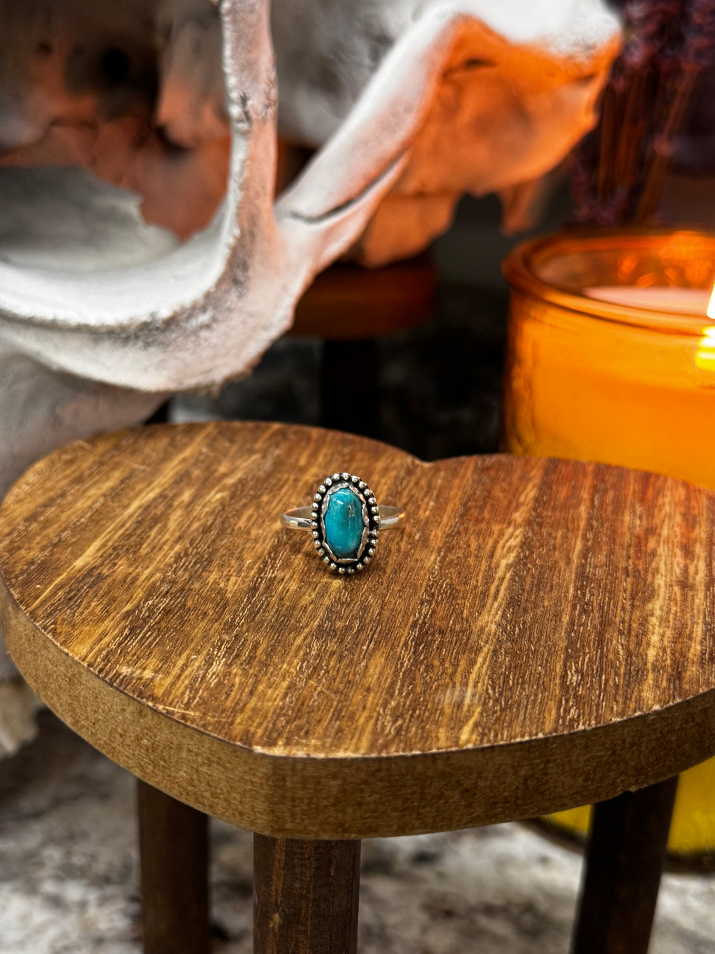 (Size 9.25) Dainty Darling Turquoise Ring