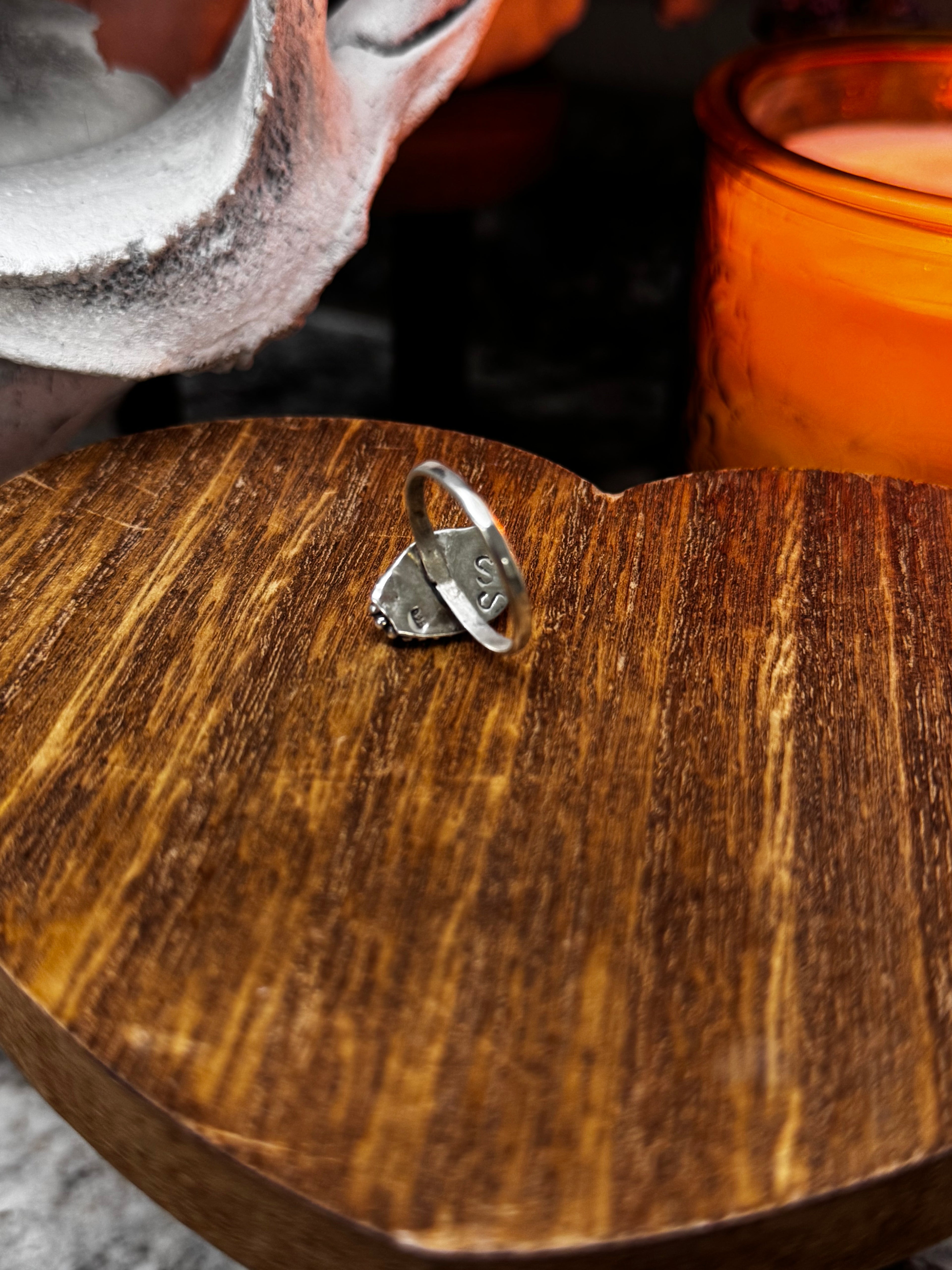 (Size 8) Dainty Darling Turquoise Ring