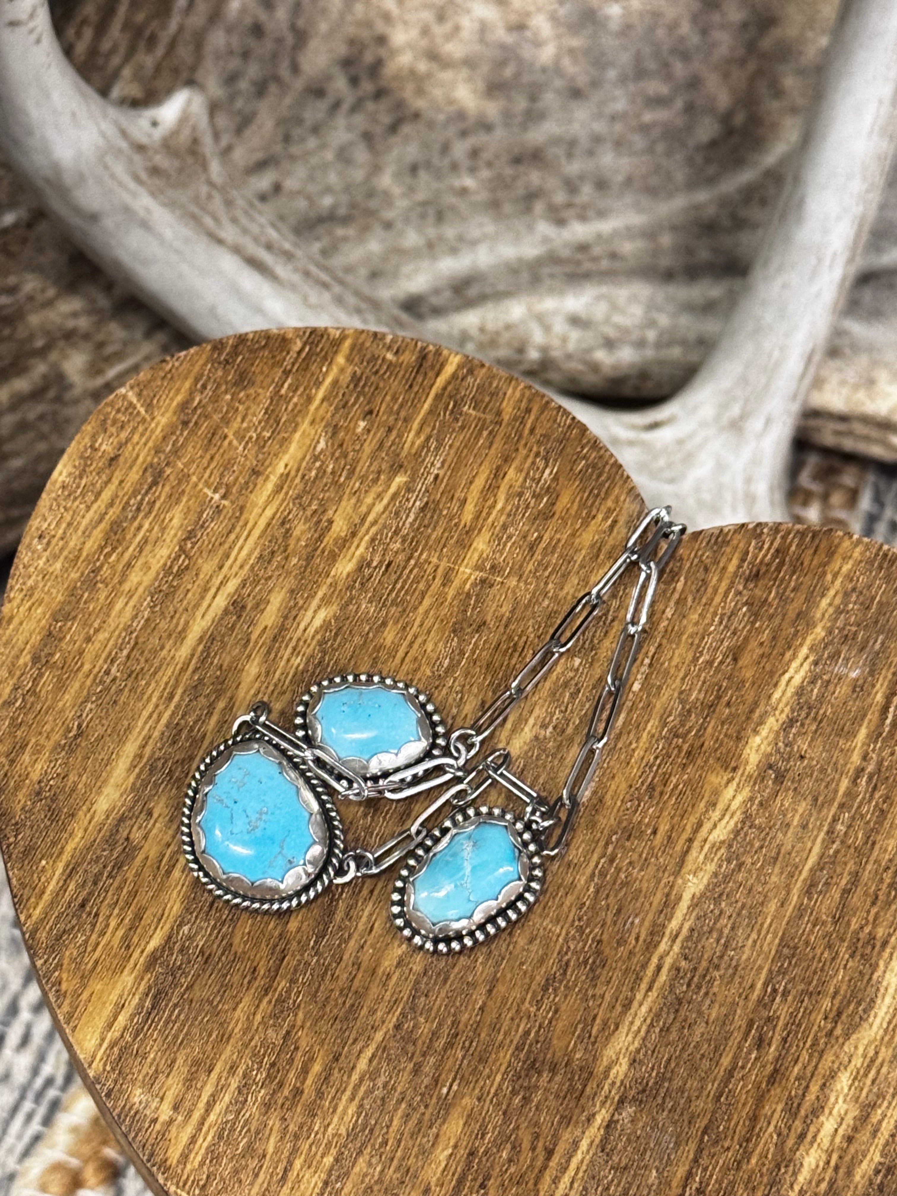 Blue Bird Turquoise Western Choker Necklace