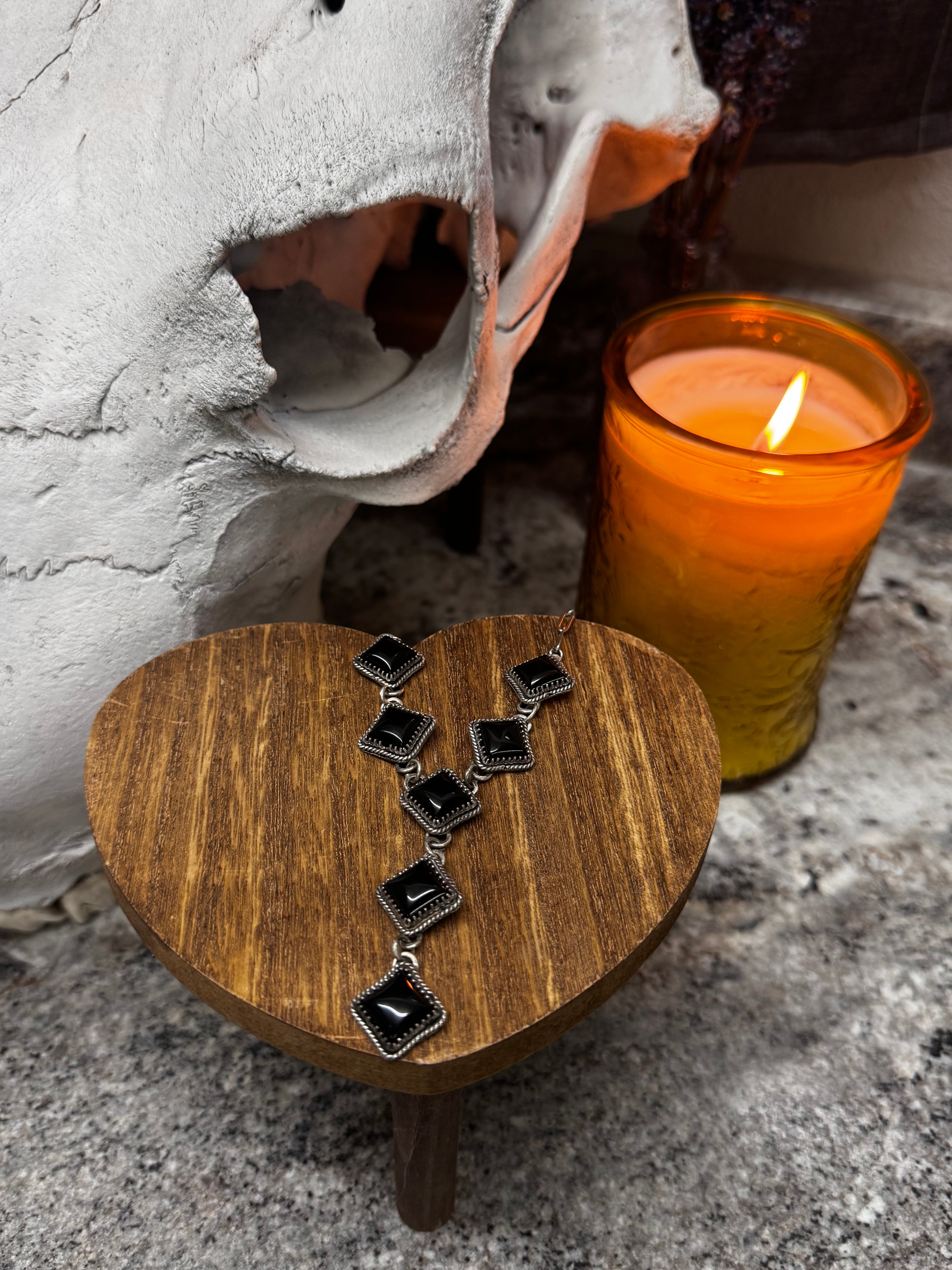 Midnight Mare Black Onyx Lariat