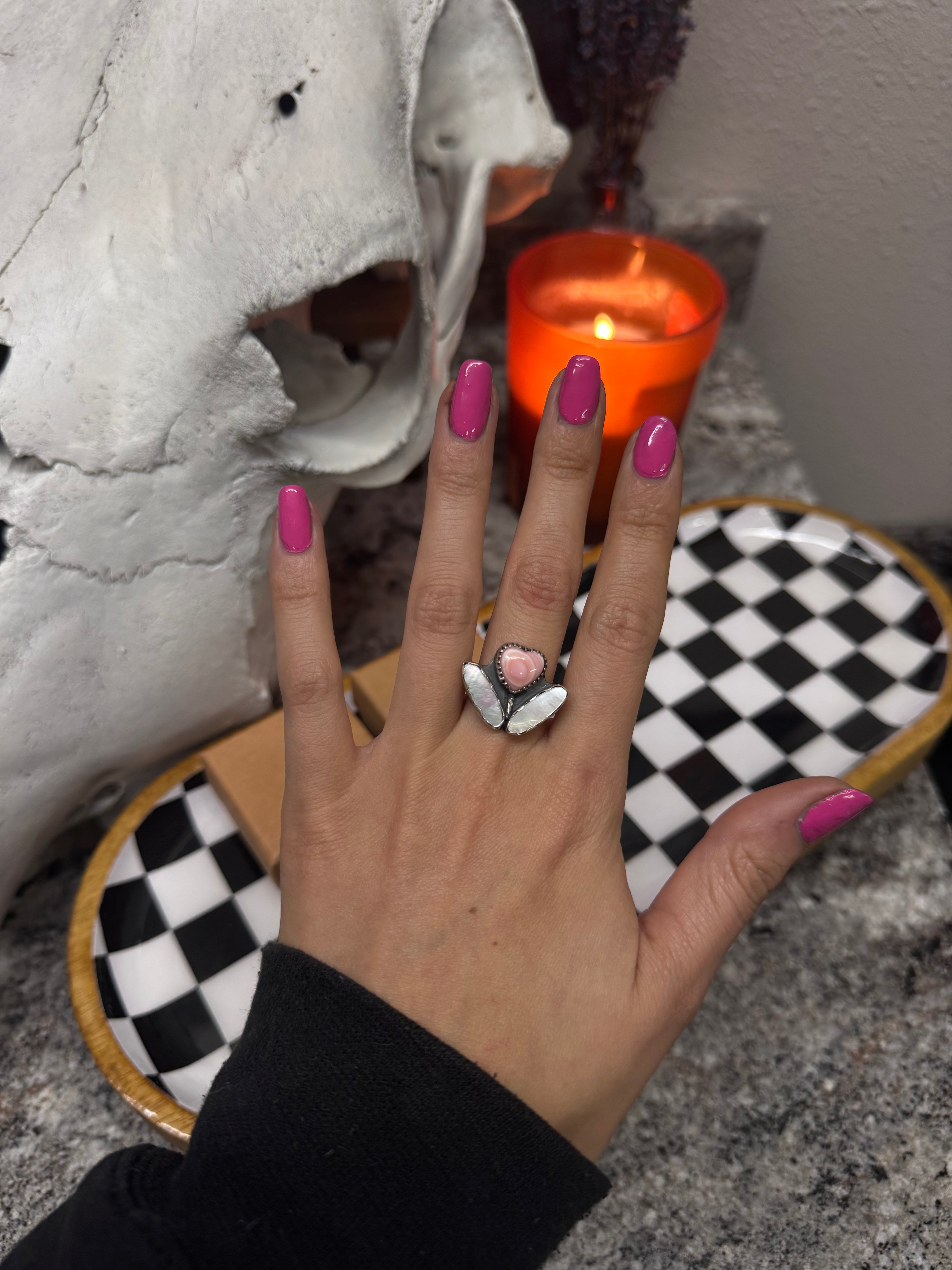 Petal and Pearl Ring (size 6)