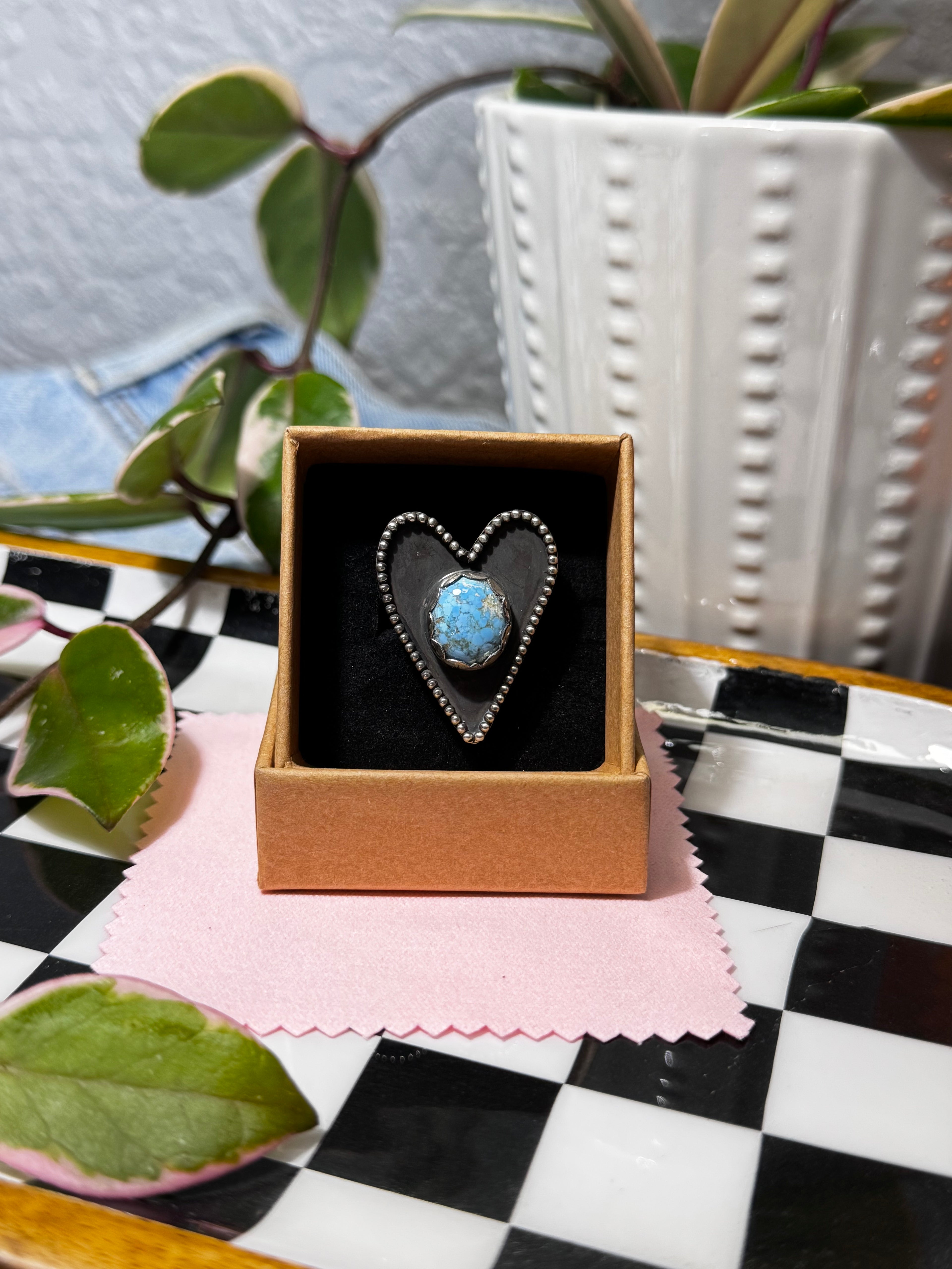 (Size 8) Lovely Day Golden Hills Ring