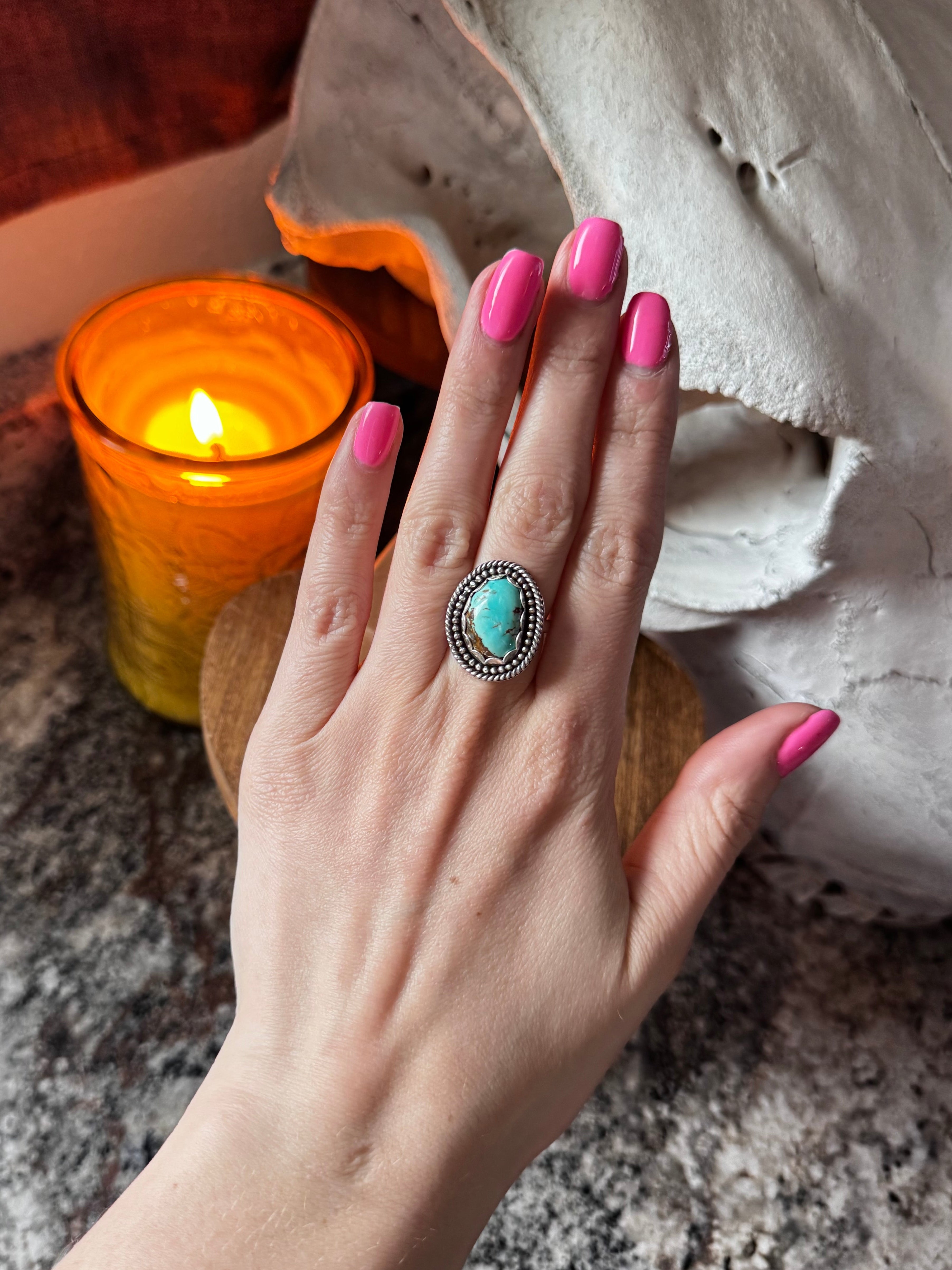 (Size 6) Bronco Blue Ring