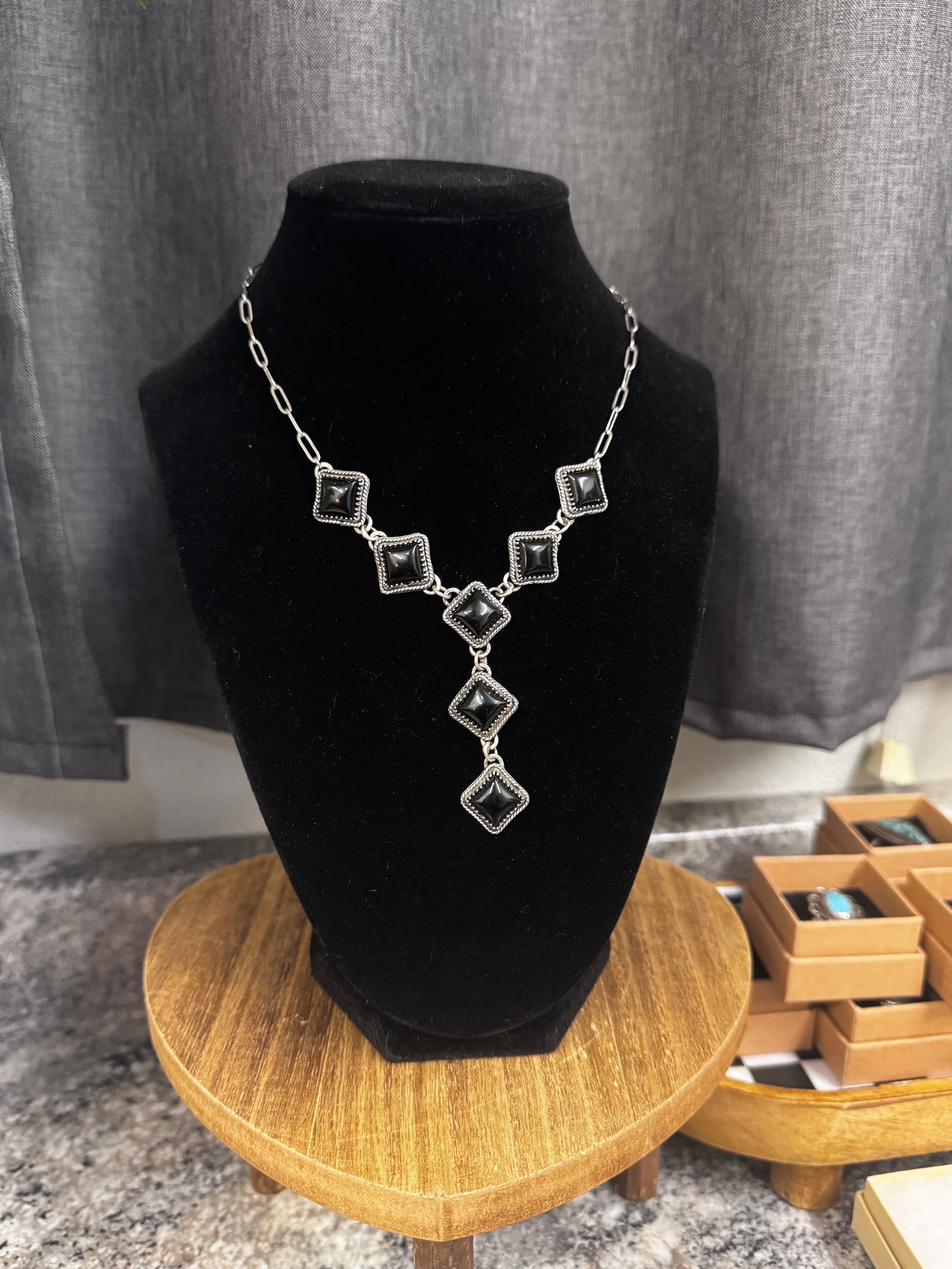 Midnight Mare Black Onyx Lariat