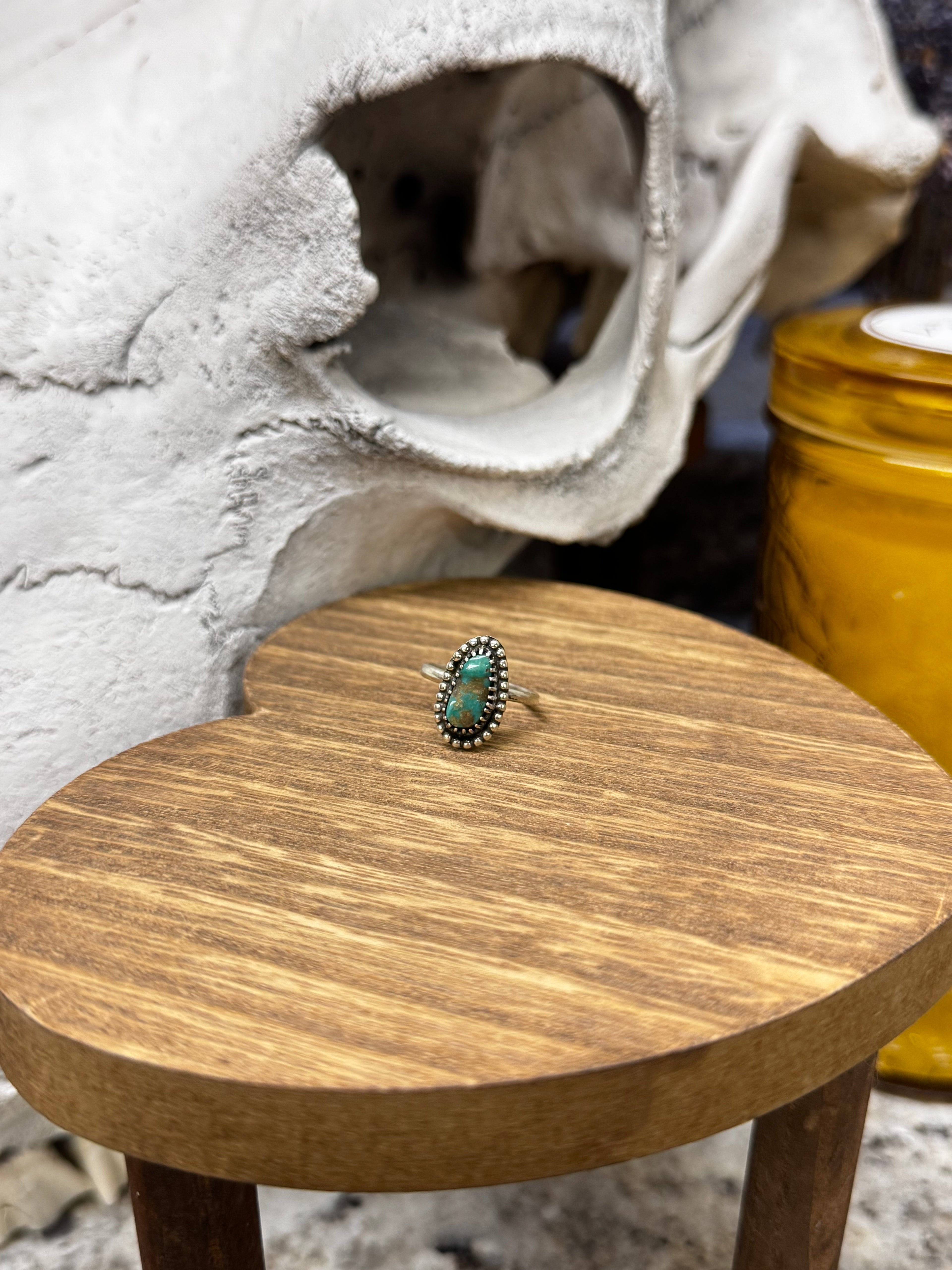 (Size 5.5) Dainty Darling Turquoise Ring