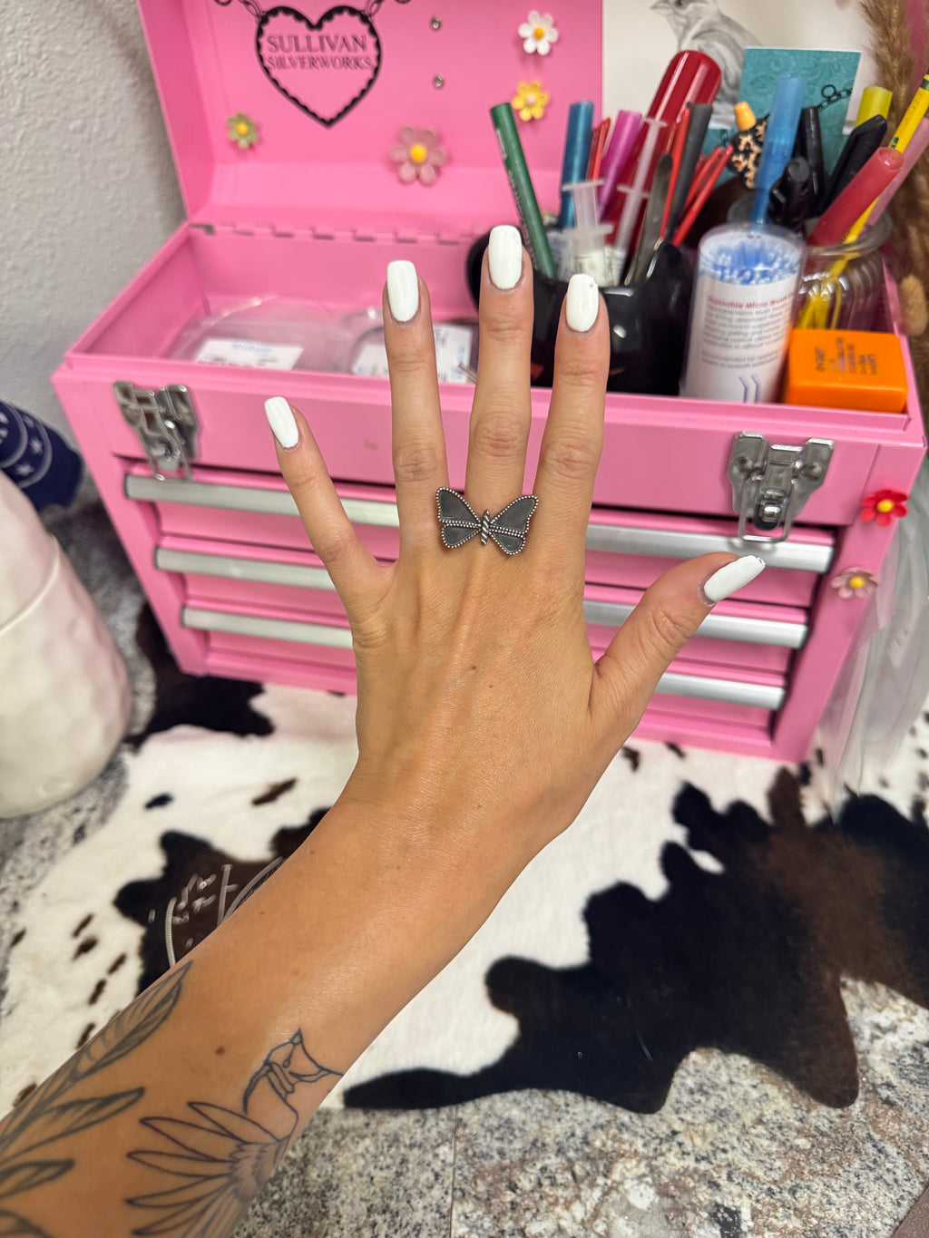 (Size 8) Butterfly Ring