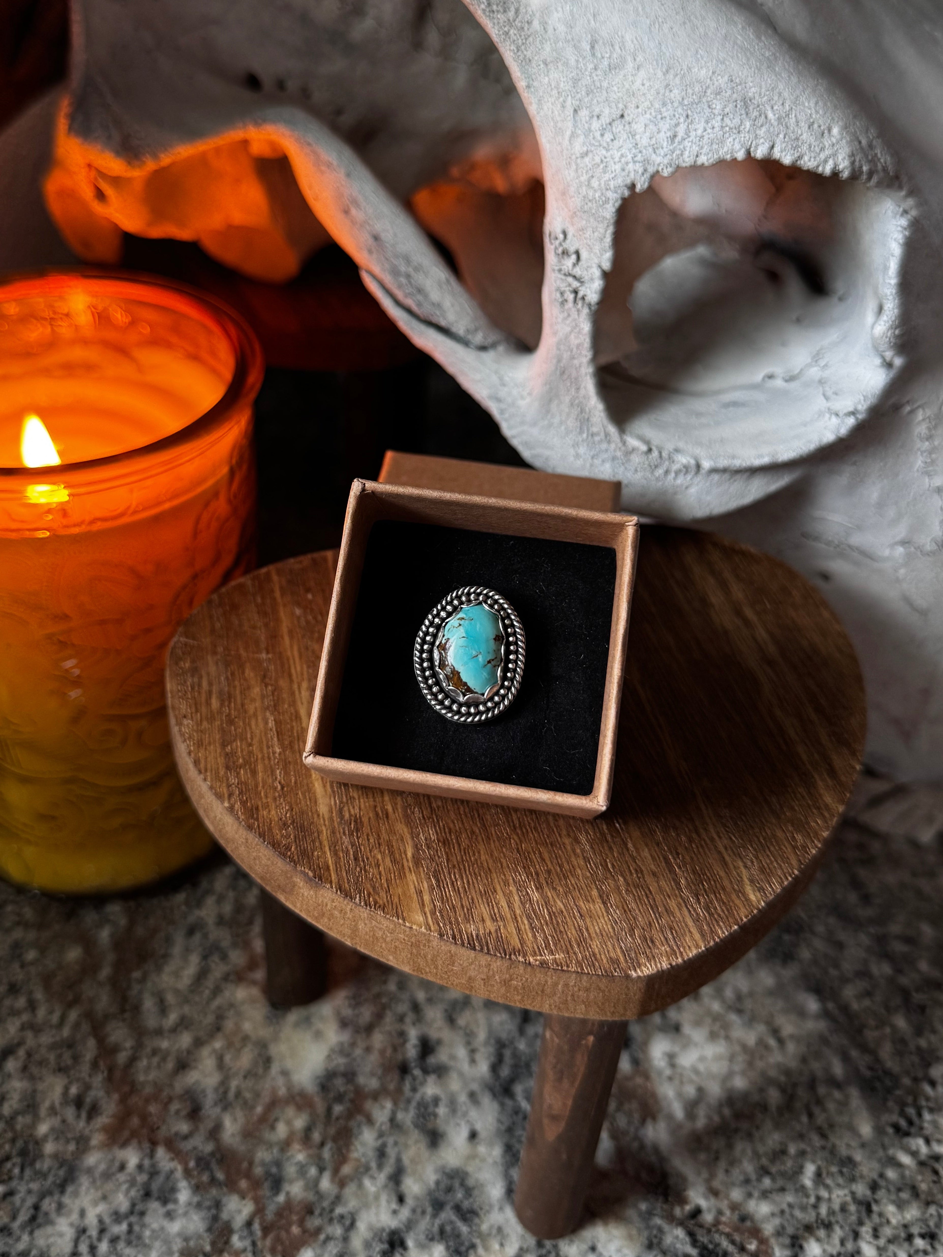 (Size 6) Bronco Blue Ring