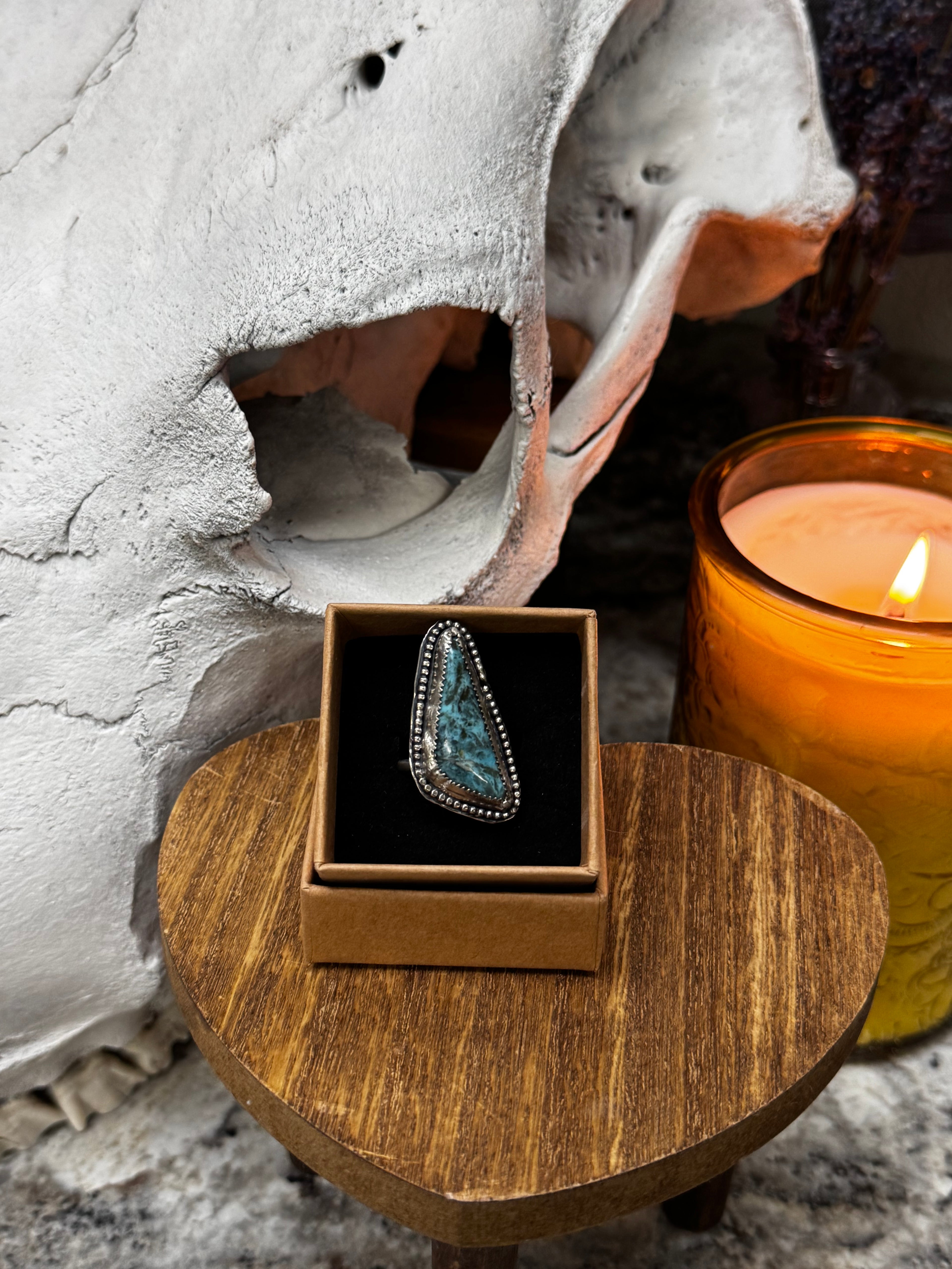 Desert Peak Turquoise Ring (size 10)