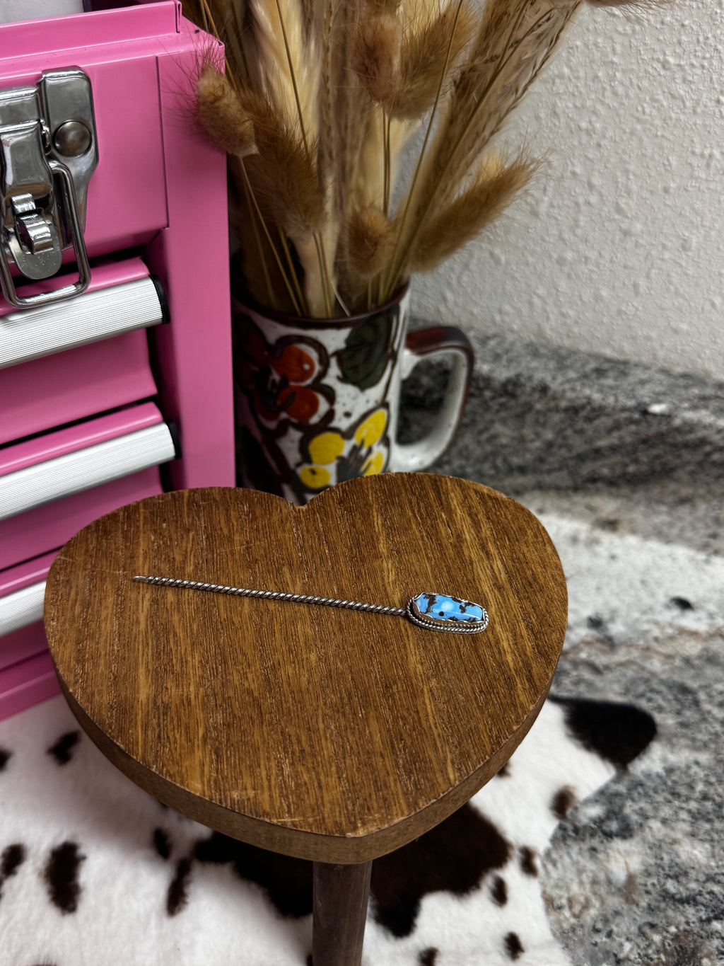 Blue Bonnet Hat Pin