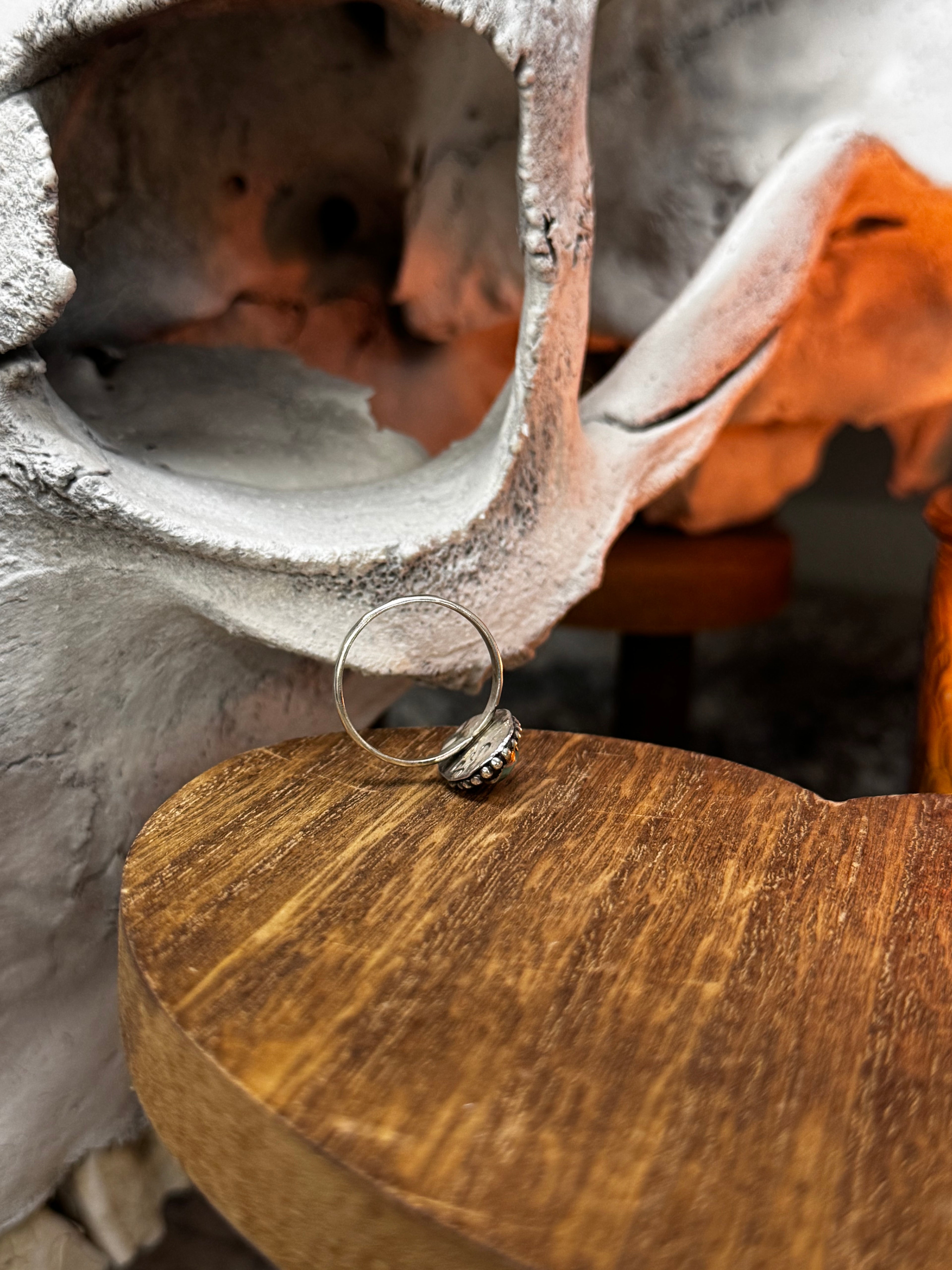 (Size 8) Dainty Darling Turquoise Ring