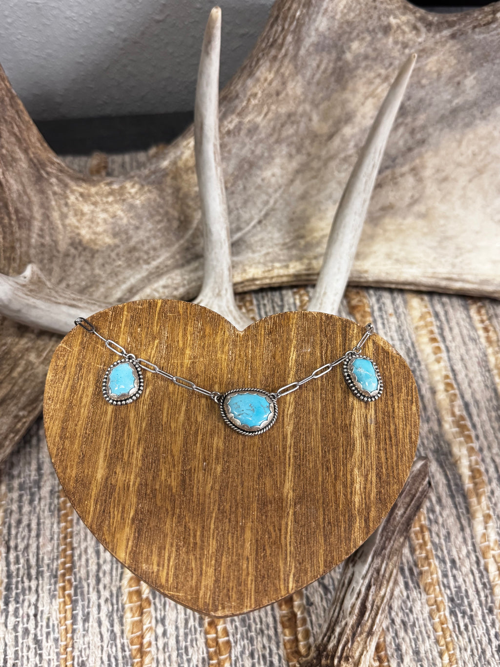 Blue Bird Turquoise Western Choker Necklace