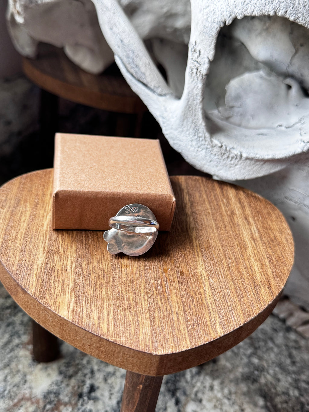 (Size 7) Dusty Daisy Turquoise Ring