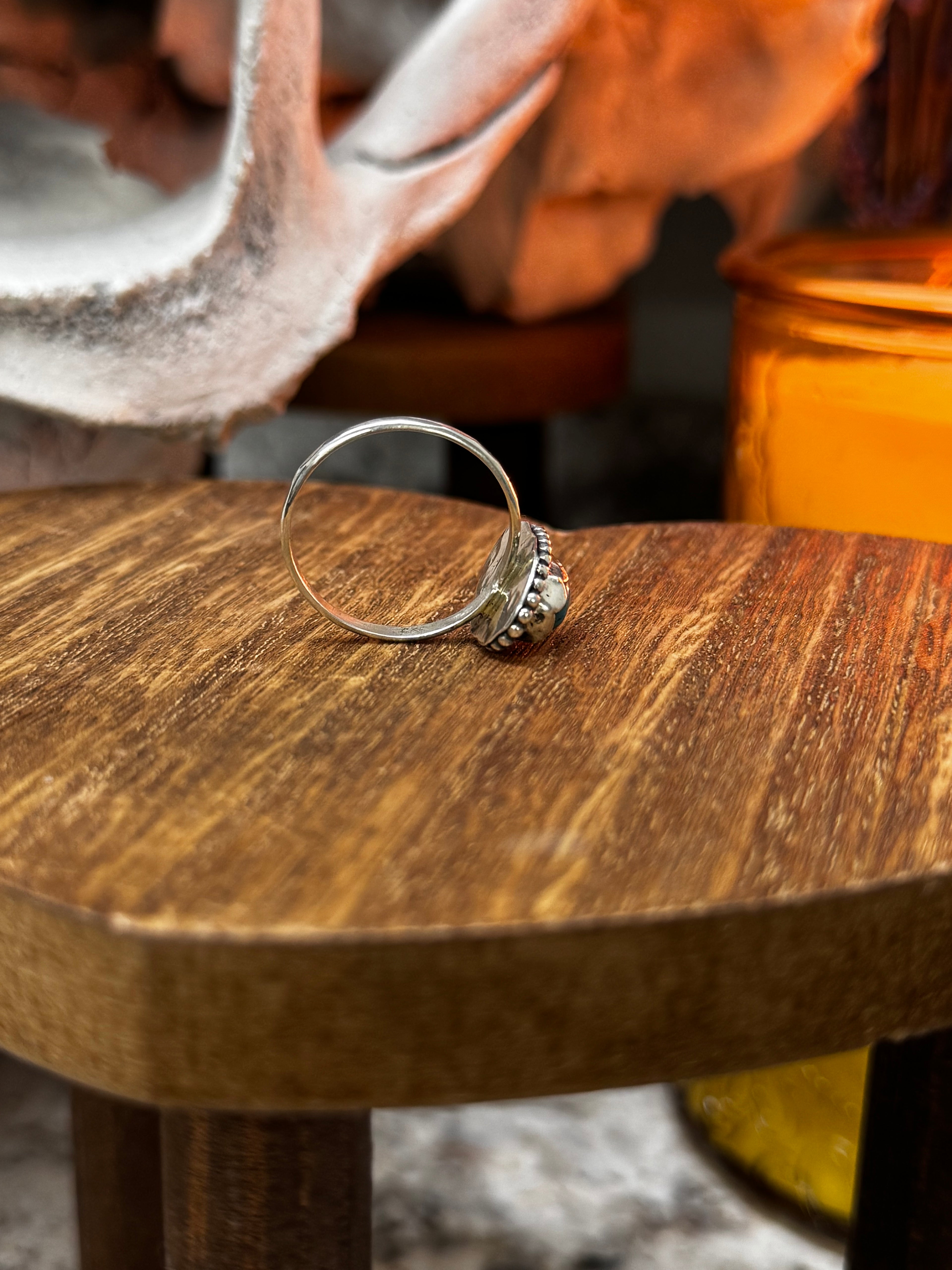 (Size 9.25) Dainty Darling Turquoise Ring