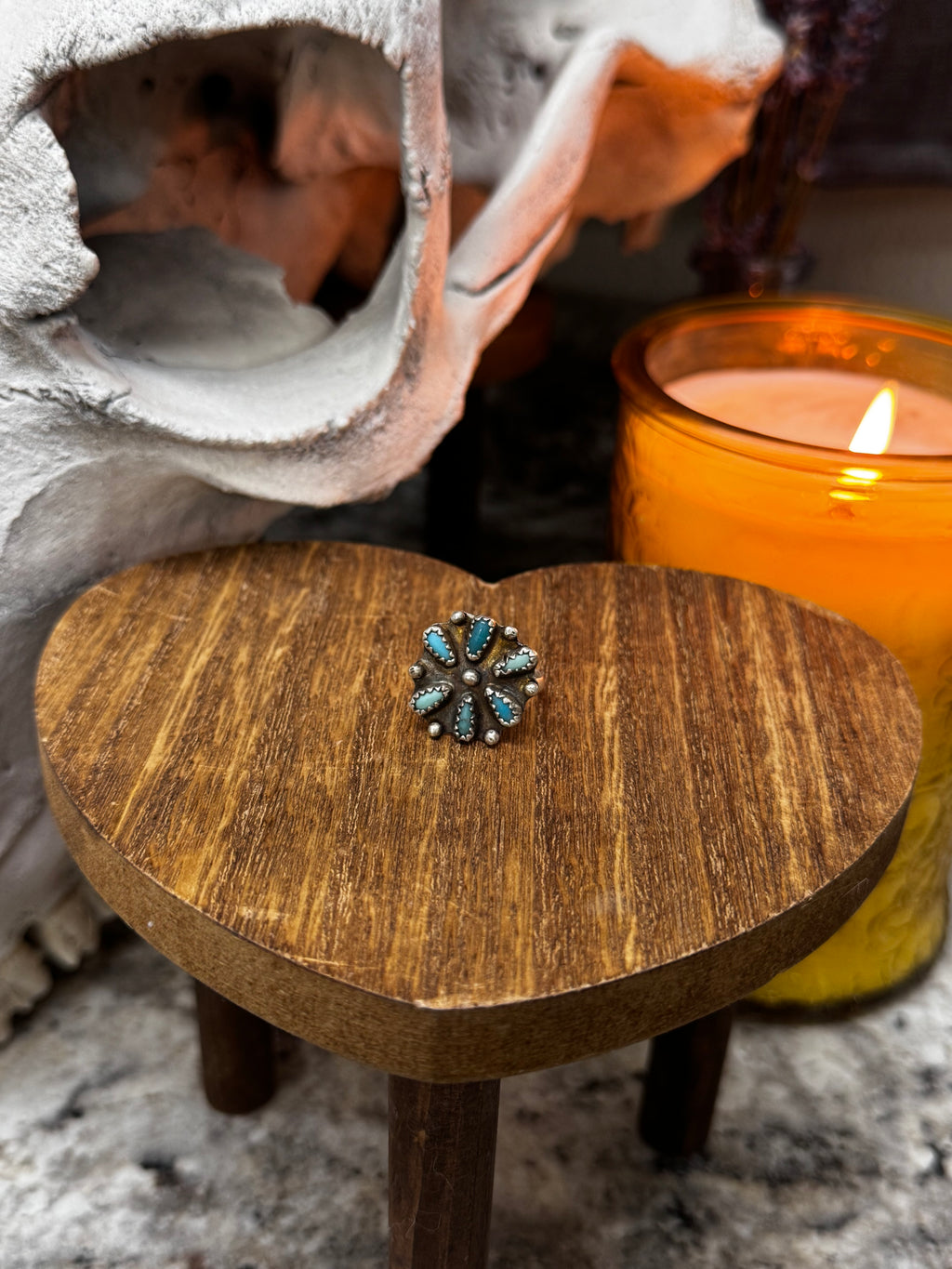 Heirloom Skies Campitos Turquoise Ring (size 5.75)