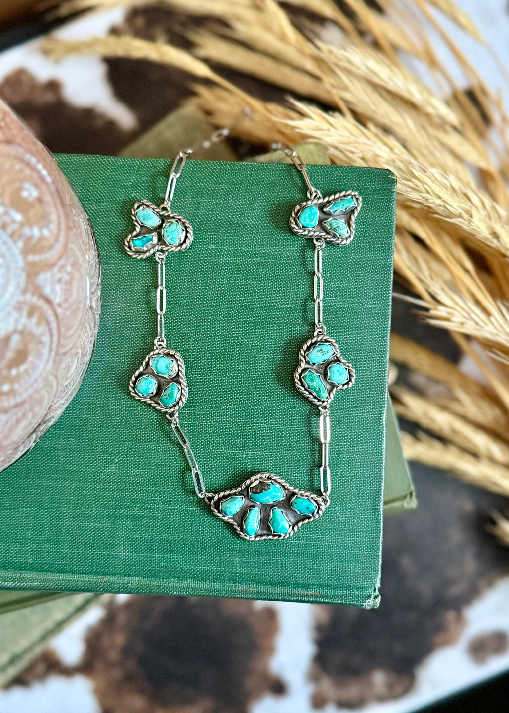 Cowgirl Constellation Turquoise Cluster Necklace